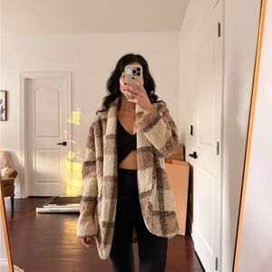 Lush Brown and Cream Teddy Jacket